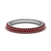 Load image into Gallery viewer, 1-carat-ruby-micro-pave-eternity-band-in-white-gold-FD-EWB9202GRUDR-NL-WG-GS