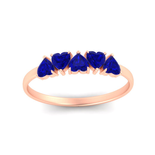 1-carat-sapphire-heart-shape-five-stone-wedding-ring-in-rose-gold-FD9600HTBGSABLANGLE5-1.00CT-NL-RG