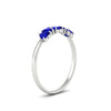 Load image into Gallery viewer, 1-carat-sapphire-heart-shape-five-stone-wedding-ring-in-white-gold-FD9600HTBGSABLANGLE2-1.00CT-NL-WG