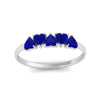 Load image into Gallery viewer, 1-carat-sapphire-heart-shape-five-stone-wedding-ring-in-white-gold-FD9600HTBGSABLANGLE5-1.00CT-NL-WG