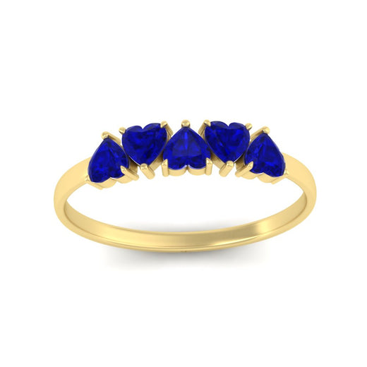 1-carat-sapphire-heart-shape-five-stone-wedding-ring-in-yellow-gold-FD9600HTBGSABLANGLE5-1.00CT-NL-YG
