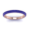 Load image into Gallery viewer, 1-carat-sapphire-micro-pave-eternity-band-in-rose-gold-FD-EWB9202GSABL-NL-RG-GS