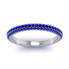 Load image into Gallery viewer, 1-carat-sapphire-micro-pave-eternity-band-in-white-gold-FD-EWB9202GSABL-NL-WG-GS