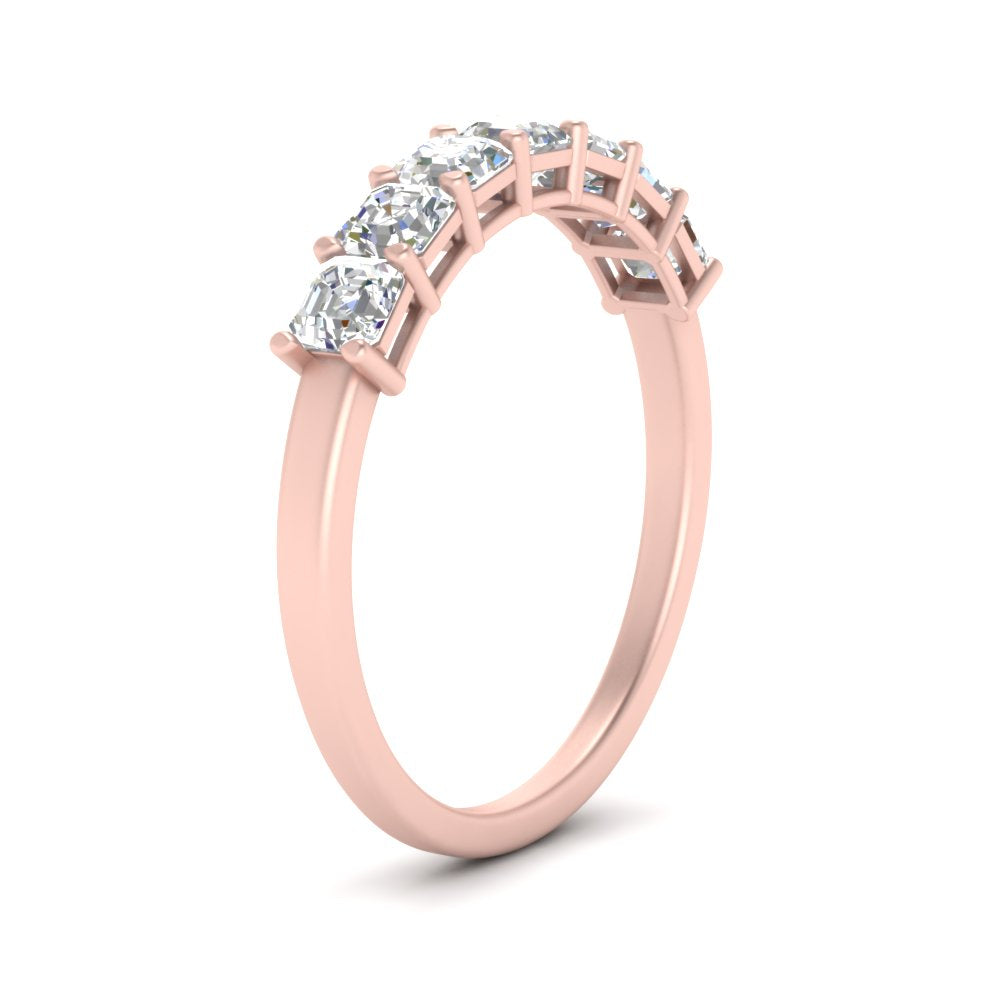 1-carat-seven-stone-asscher-cut-diamond-band-in-rose-gold-FD10118B-0.15-ANGLE2-NL-RG