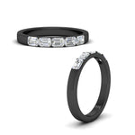 Load image into Gallery viewer, 1-carat-sideways-emerald-cut-wedding-band-in-black-gold-FD8126EMBANGLE3-1.00CT-NL-BG
