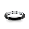 Load image into Gallery viewer, 1-carat-sideways-emerald-cut-wedding-band-in-black-gold-FD8126EMBANGLE5-1.00CT-NL-BG