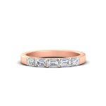 Load image into Gallery viewer, 1-carat-sideways-emerald-cut-wedding-band-in-rose-gold-FD8126EMB-1.00CT-NL-RG
