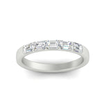 Load image into Gallery viewer, 1-carat-sideways-emerald-cut-wedding-band-in-white-gold-FD8126EMBANGLE5-1.00CT-NL-WG
