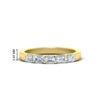 Load image into Gallery viewer, 1-carat-sideways-emerald-cut-wedding-band-in-yellow-gold-FD8126EMB-1.00CT-NL-YG-HW