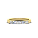 Load image into Gallery viewer, 1-carat-sideways-emerald-cut-wedding-band-in-yellow-gold-FD8126EMB-1.00CT-NL-YG
