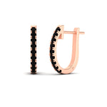 Load image into Gallery viewer, 1-carat-simple-black-diamond-huggie-hoop-earring-for-women-in-rose-gold-FDEAR11260GBLACKANGLE2-1.00-NL-RG
