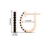 Load image into Gallery viewer, 1-carat-simple-black-diamond-huggie-hoop-earring-for-women-in-rose-gold-FDEAR11260GBLACKANGLE2-1.00-NL-RG
