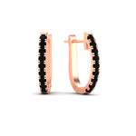 Load image into Gallery viewer, 1-carat-simple-black-diamond-huggie-hoop-earring-for-women-in-rose-gold-FDEAR11260GBLACKANGLE2-1.00-NL-RG

