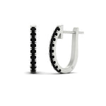 Load image into Gallery viewer, 1-carat-simple-black-diamond-huggie-hoop-earring-for-women-in-white-gold-FDEAR11260GBLACKANGLE2-1.00-NL-WG
