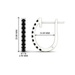 Load image into Gallery viewer, 1-carat-simple-black-diamond-huggie-hoop-earring-for-women-in-white-gold-FDEAR11260GBLACKANGLE2-1.00-NL-WG
