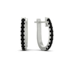 Load image into Gallery viewer, 1-carat-simple-black-diamond-huggie-hoop-earring-for-women-in-white-gold-FDEAR11260GBLACKANGLE2-1.00-NL-WG
