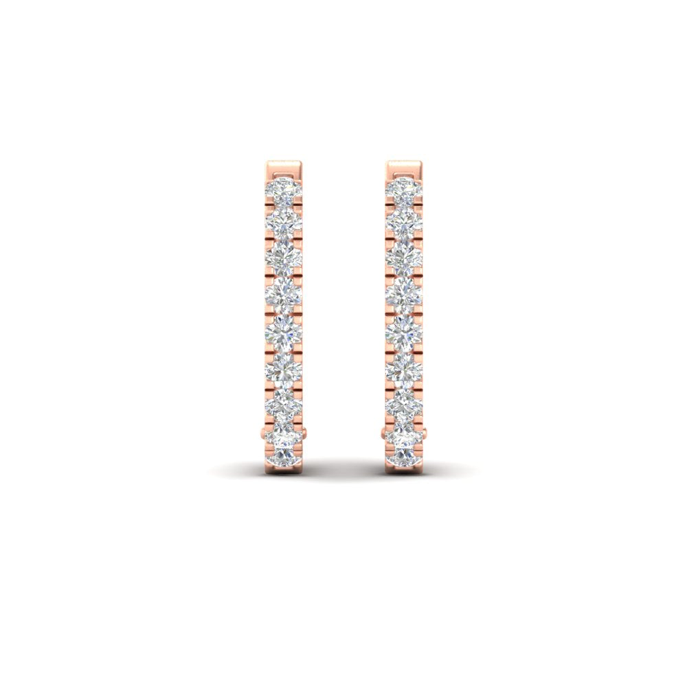 1-carat-simple-diamond-huggie-hoop-earring-for-women-in-rose-gold-FDEAR11260ANGLE2-1.00-NL-RG
