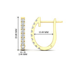 Load image into Gallery viewer, 1-carat-simple-diamond-huggie-hoop-earring-for-women-in-yellow-gold-FDEAR11260ANGLE2-1.00-NL-YG
