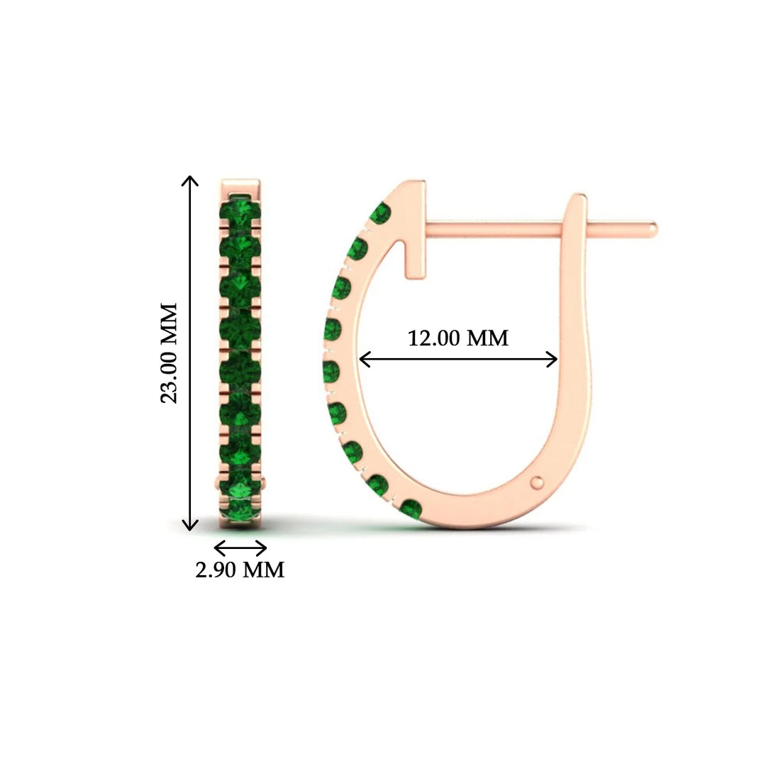 1-carat-simple-emerald-huggie-hoop-earring-for-women-in-rose-gold-FDEAR11260GEMGRANGLE2-1.00-NL-RG