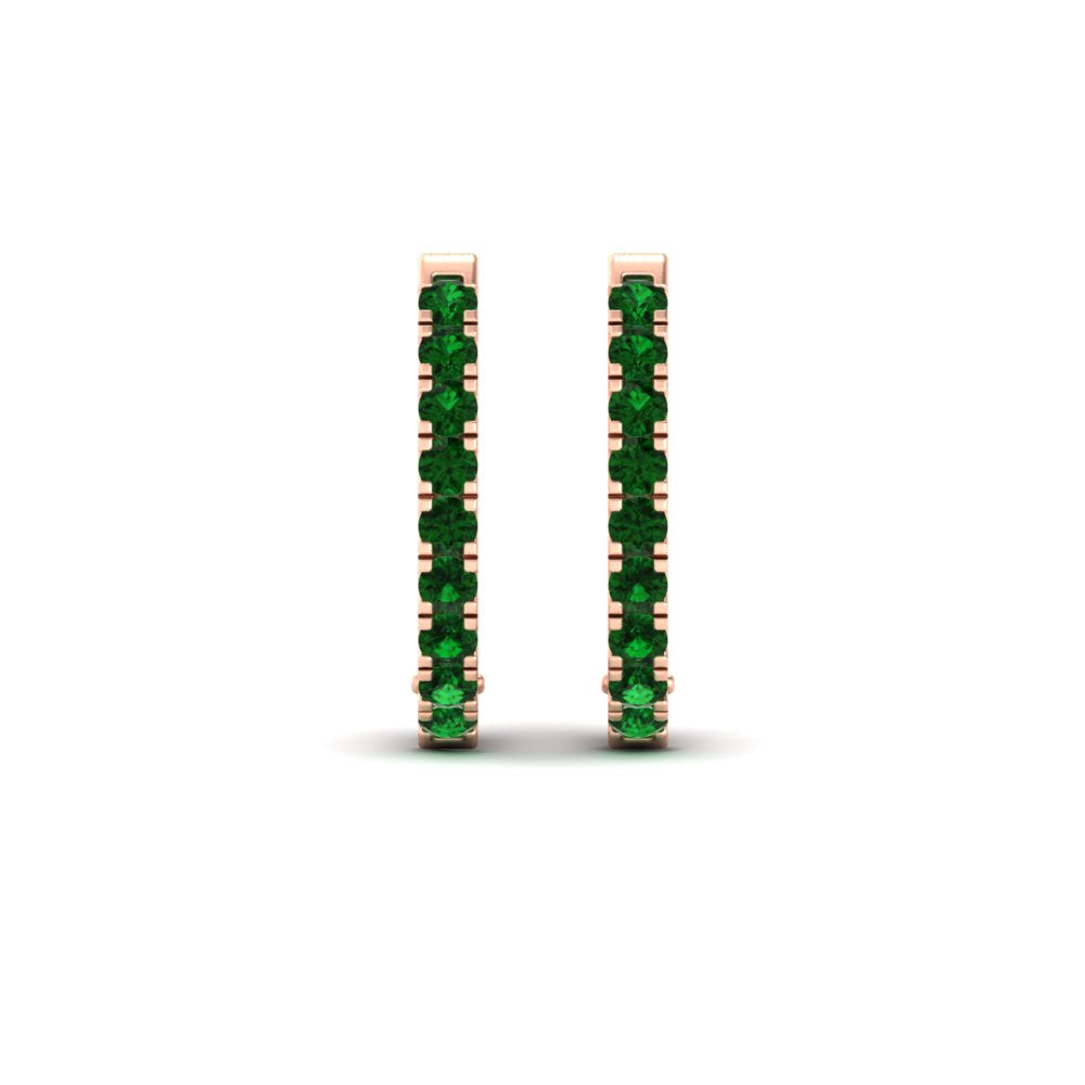 1-carat-simple-emerald-huggie-hoop-earring-for-women-in-rose-gold-FDEAR11260GEMGRANGLE2-1.00-NL-RG