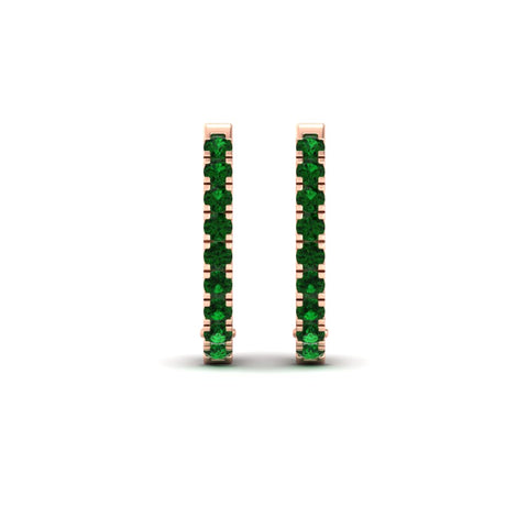 1-carat-simple-emerald-huggie-hoop-earring-for-women-in-rose-gold-FDEAR11260GEMGRANGLE2-1.00-NL-RG