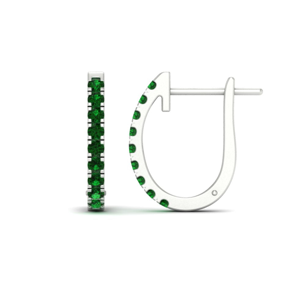 1-carat-simple-emerald-huggie-hoop-earring-for-women-in-white-gold-FDEAR11260GEMGRANGLE2-1.00-NL-WG