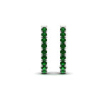 Load image into Gallery viewer, 1-carat-simple-emerald-huggie-hoop-earring-for-women-in-white-gold-FDEAR11260GEMGRANGLE2-1.00-NL-WG
