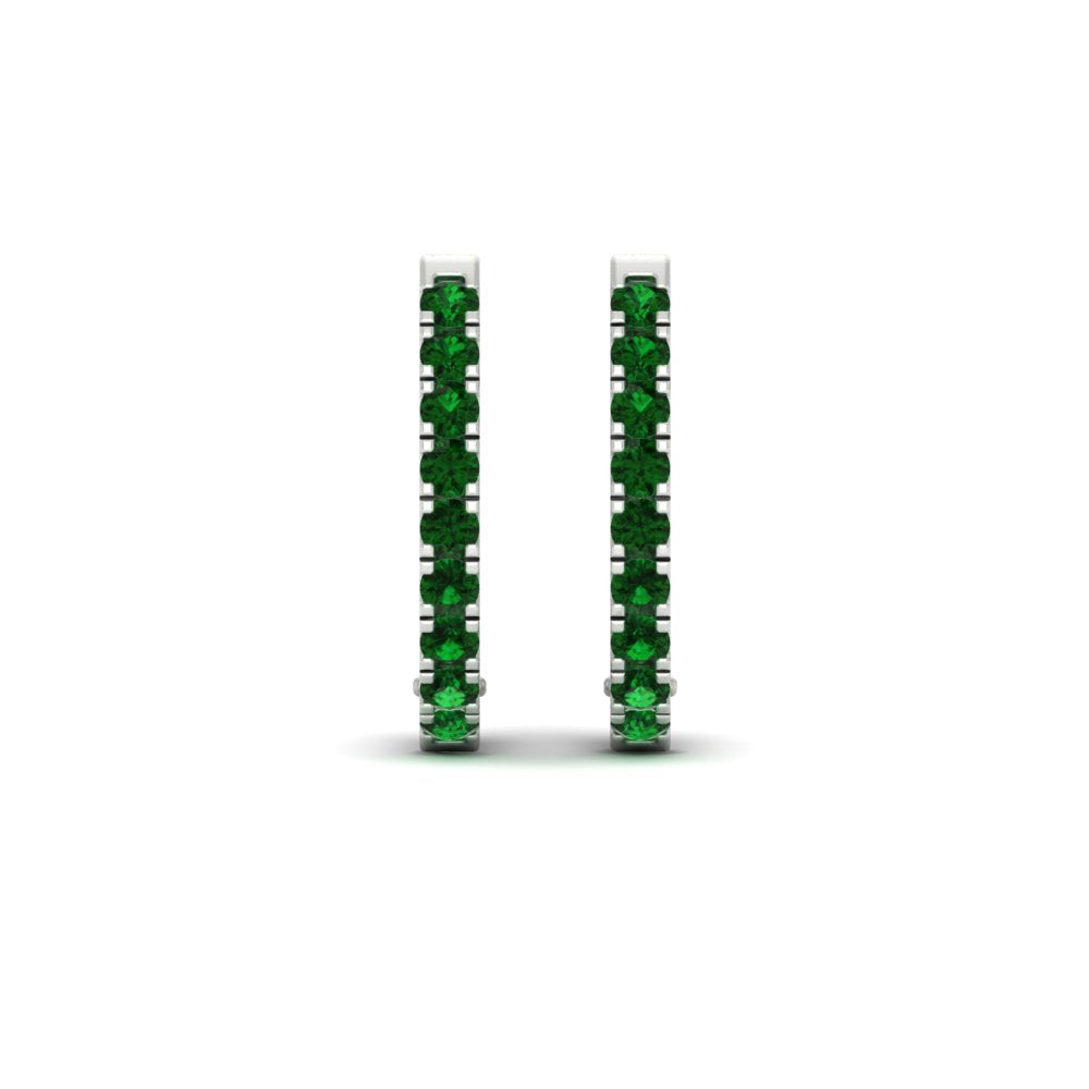 1-carat-simple-emerald-huggie-hoop-earring-for-women-in-white-gold-FDEAR11260GEMGRANGLE2-1.00-NL-WG