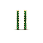 Load image into Gallery viewer, 1-carat-simple-emerald-huggie-hoop-earring-for-women-in-yellow-gold-FDEAR11260GEMGRANGLE2-1.00-NL-YG
