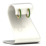 Load image into Gallery viewer, 1-carat-simple-emerald-huggie-hoop-earring-for-women-in-yellow-gold-FDEAR11260GEMGRANGLE2-1.00-NL-YG
