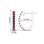 Load image into Gallery viewer, 1-carat-simple-pink-sapphire-huggie-hoop-earring-for-women-in-white-gold-FDEAR11260GSADRPIANGLE2-1.00-NL-WG
