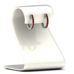 Load image into Gallery viewer, 1-carat-simple-ruby-huggie-hoop-earring-for-women-in-white-gold-FDEAR11260GRUDRANGLE2-1.00-NL-WG
