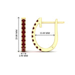 Load image into Gallery viewer, 1-carat-simple-ruby-huggie-hoop-earring-for-women-in-yellow-gold-FDEAR11260GRUDRANGLE2-1.00-NL-YG
