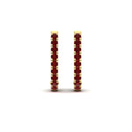 Load image into Gallery viewer, 1-carat-simple-ruby-huggie-hoop-earring-for-women-in-yellow-gold-FDEAR11260GRUDRANGLE2-1.00-NL-YG
