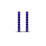 Load image into Gallery viewer, 1-carat-simple-sapphire-huggie-hoop-earring-for-women-in-rose-gold-FDEAR11260GSABLANGLE2-1.00-NL-RG
