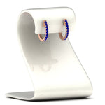 Load image into Gallery viewer, 1-carat-simple-sapphire-huggie-hoop-earring-for-women-in-rose-gold-FDEAR11260GSABLANGLE2-1.00-NL-RG
