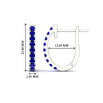 Load image into Gallery viewer, 1-carat-simple-sapphire-huggie-hoop-earring-for-women-in-white-gold-FDEAR11260GSABLANGLE2-1.00-NL-WG
