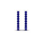 Load image into Gallery viewer, 1-carat-simple-sapphire-huggie-hoop-earring-for-women-in-white-gold-FDEAR11260GSABLANGLE2-1.00-NL-WG
