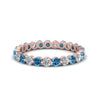 Load image into Gallery viewer, Solid 1 Ct Round Cut Common Prong Eternity Band