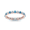 Load image into Gallery viewer, Solid 1 Ct Round Cut Common Prong Eternity Band