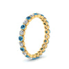 Load image into Gallery viewer, Solid 1 Ct Round Cut Common Prong Eternity Band