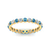 Load image into Gallery viewer, Solid 1 Ct Round Cut Common Prong Eternity Band
