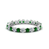 Load image into Gallery viewer, Solid 1 Ct Round Cut Common Prong Eternity Band