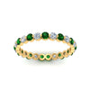 Load image into Gallery viewer, Solid 1 Ct Round Cut Common Prong Eternity Band