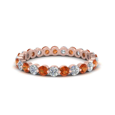 Solid 1 Ct Round Cut Common Prong Eternity Band