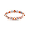 Load image into Gallery viewer, Solid 1 Ct Round Cut Common Prong Eternity Band