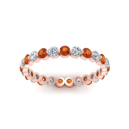 Solid 1 Ct Round Cut Common Prong Eternity Band