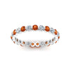Load image into Gallery viewer, Solid 1 Ct Round Cut Common Prong Eternity Band