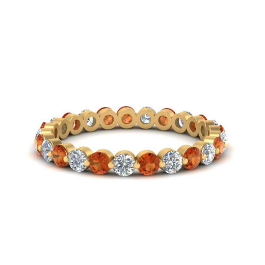 Solid 1 Ct Round Cut Common Prong Eternity Band