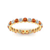 Load image into Gallery viewer, Solid 1 Ct Round Cut Common Prong Eternity Band